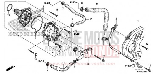 POMPE A EAU CBR600RAD de 2013